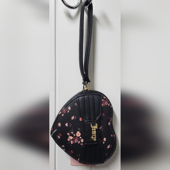 JUICY COUTURE Ditzy Rose Black Pretty Bow Heart Za NWT SALE SALE SALE - Picture 4 of 13